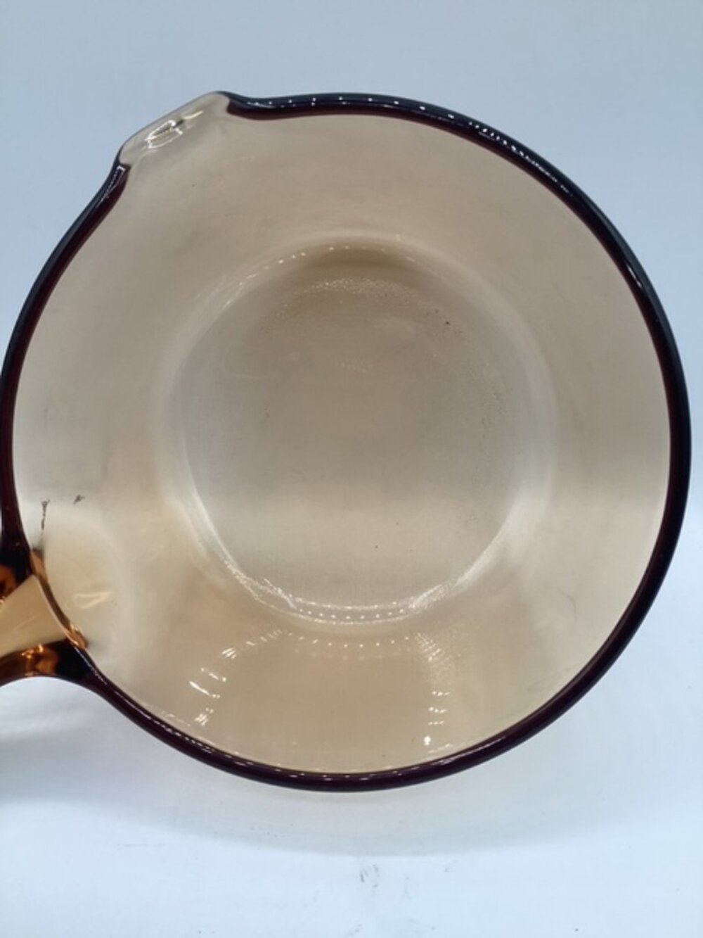 Corningware Visions Saucepan/Lid/Spout Amber Glass 1 Quart USA VTG 1980's Marked - Picture 6 of 7